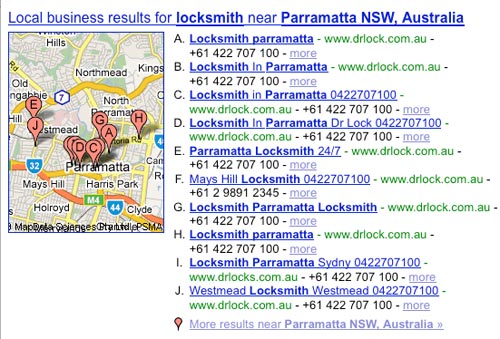 Locksmith Mapspam 