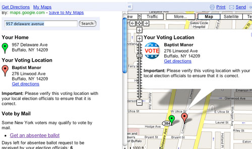 maps.google.com/vote polling location goes live