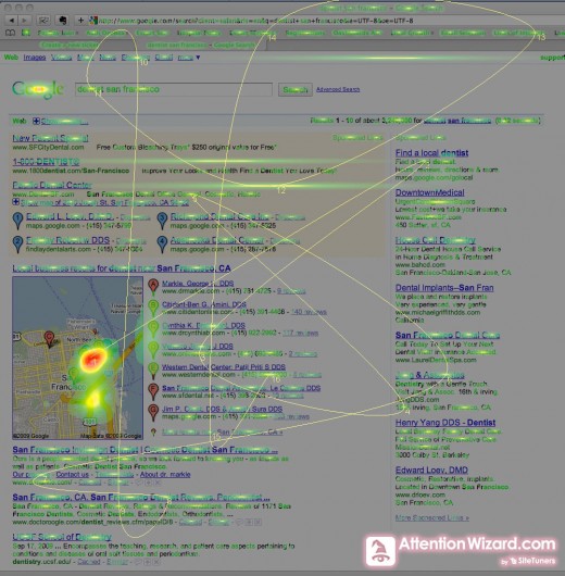 Local Listing Ad HeatMap - Click to View Larger 
