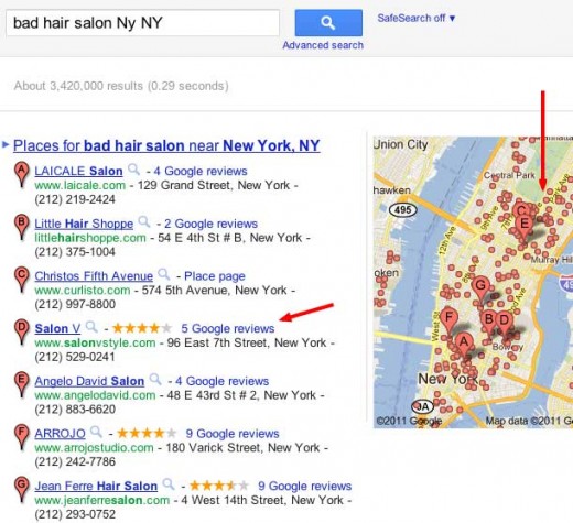 Bad hair salon NY search