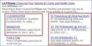 Google Showing Sitelinks to Nearest Locations on Brand Searches