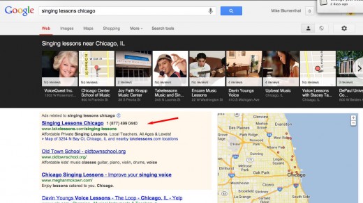 Category Search - Singing lessons Chicago - click to view larger