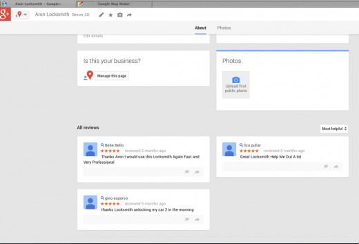 2 Aron Locksmith Fake Reviews Google Plus 03022014