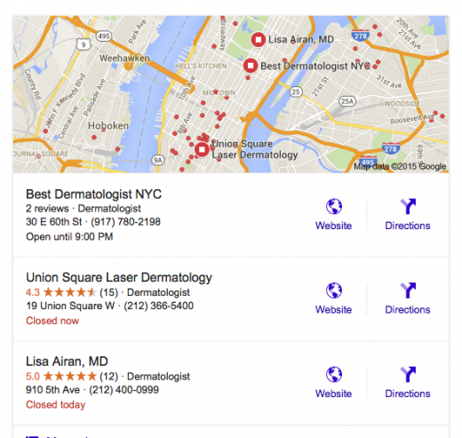 Search: Best Dermatologist NYC (I am sure that he is....)